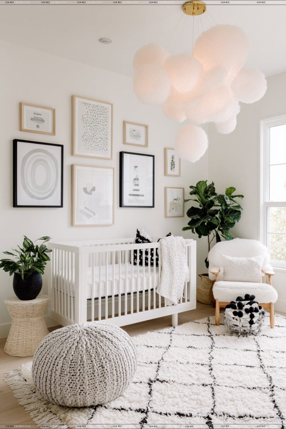 Minimalist Monochrome Budget Nursery Ideas