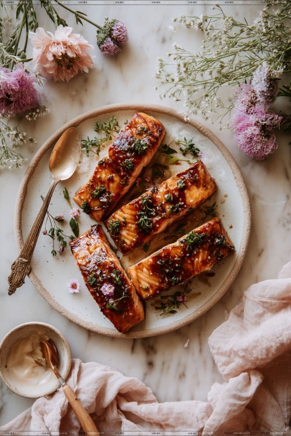 Savory Air Fryer Teriyaki Salmon