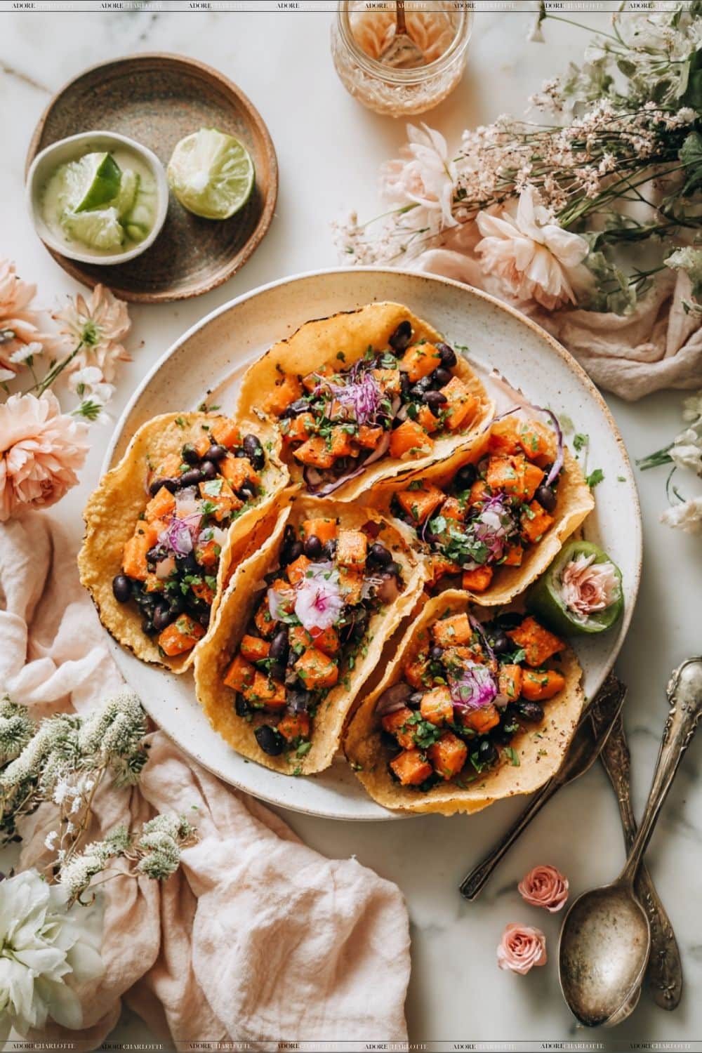 Savory Sweet Potato and Black Bean Tacos G