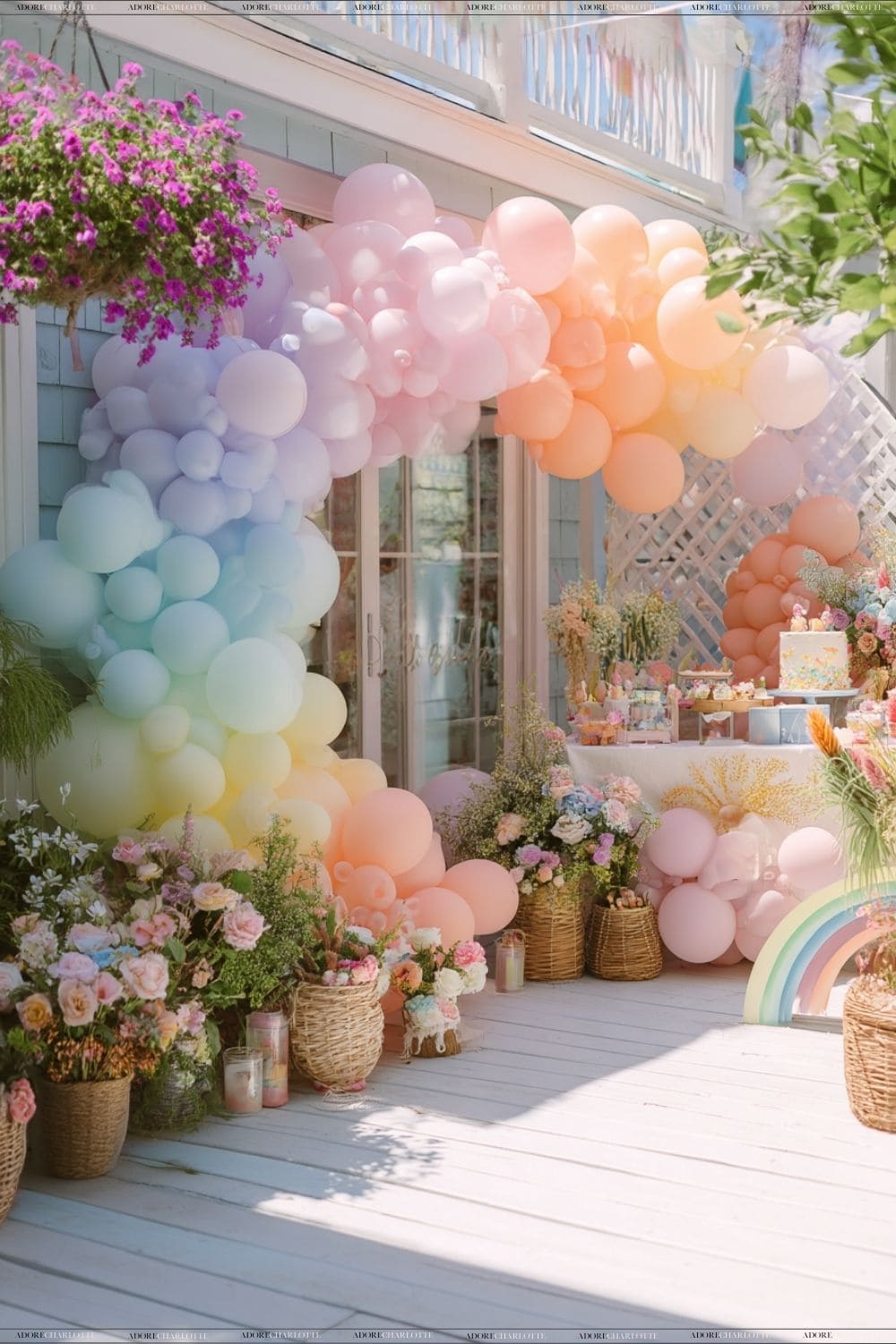 Themed Photo Booth Corner Creative Backyard Birthday Party Decor Ideas