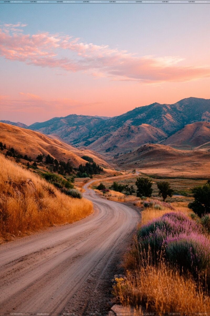 Long Road Trip beautiful scenery. 
