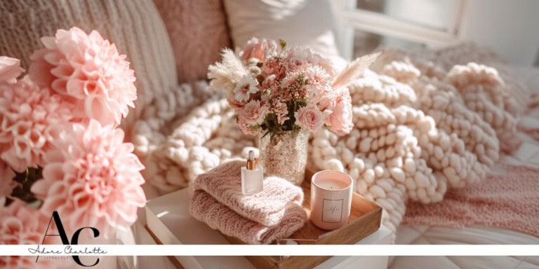 Bedside table comfy cosy essentials.