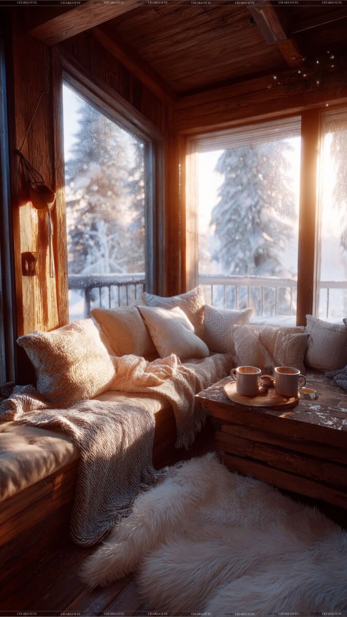 How to Make Your Child’s First Ski Trip a Success with a cosy hot chocolate.