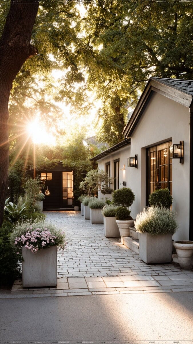 A stunning small driveway