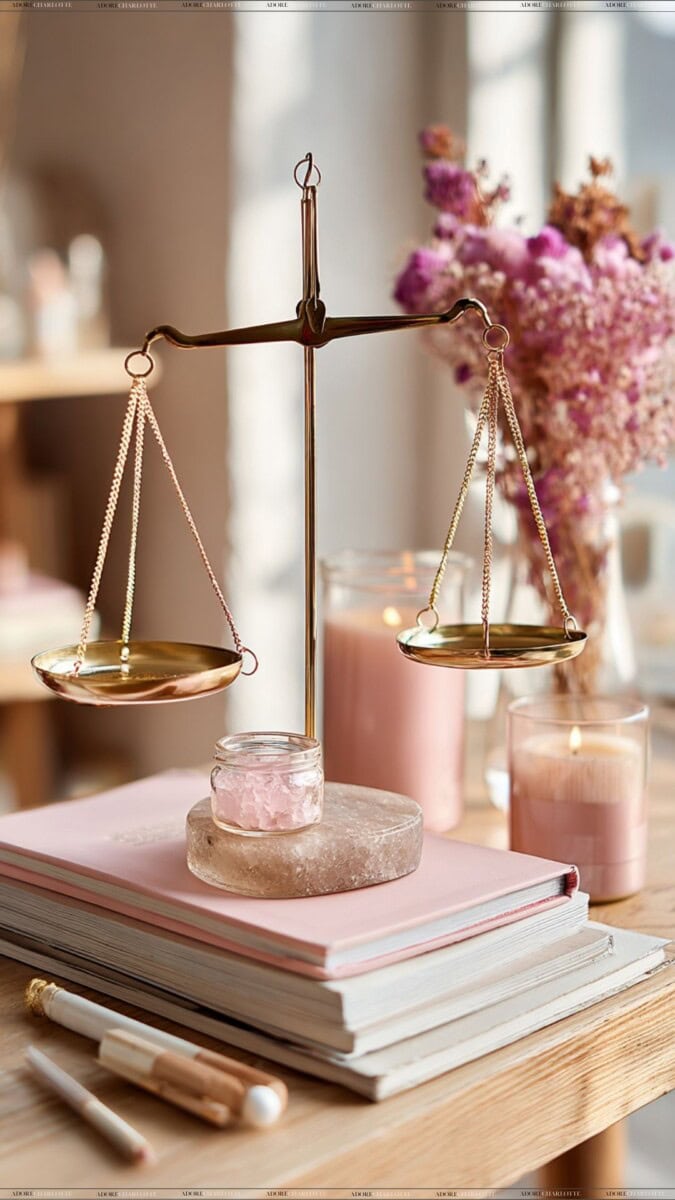 Scales for a untangling finances during divorce