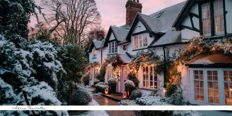 Main image of a stunning UK home in the winter.