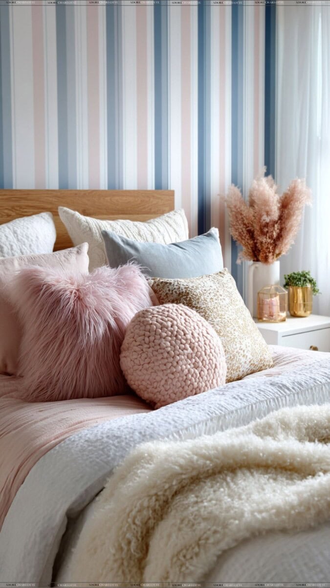 How Renters Can Use Striped Wallpaper
