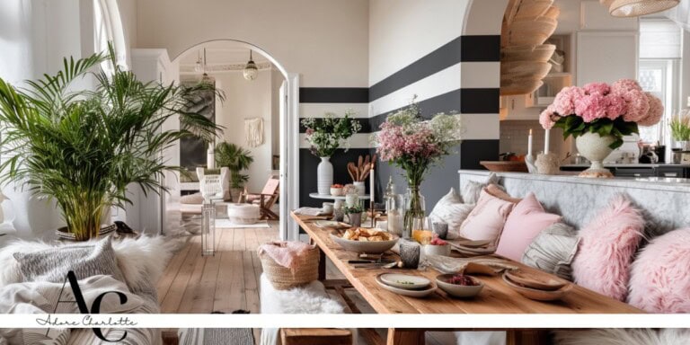 How Renters Can Use Striped Wallpaper