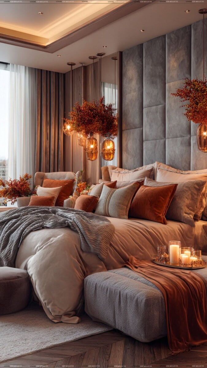 Fall Luxury Home bedroom