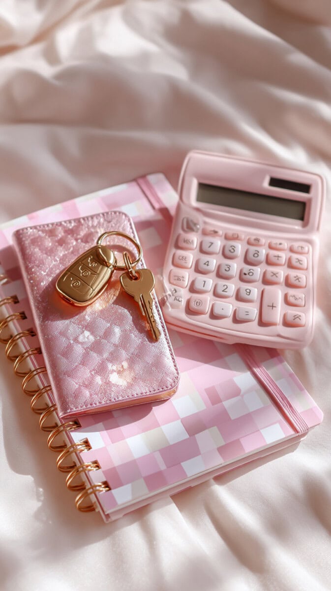 New car and car keys.