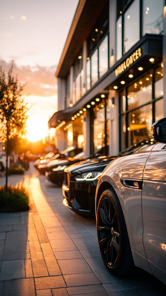 first-time buyers car showroom.